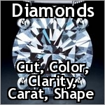It is interesting to note that diamonds actually come in the widest variety of colors of any gem material. Most gem quality diamonds however are desired for their lack of color. In fact, the closer a diamond is to colorless, the more rare and valuable it is.